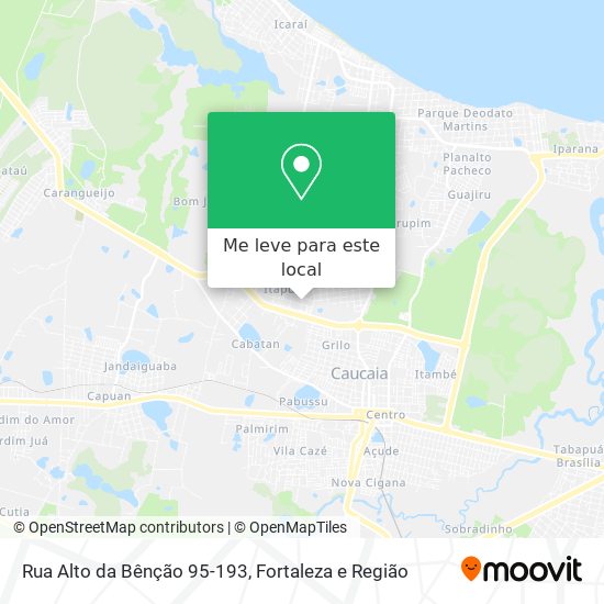 Rua Alto da Bênção 95-193 mapa