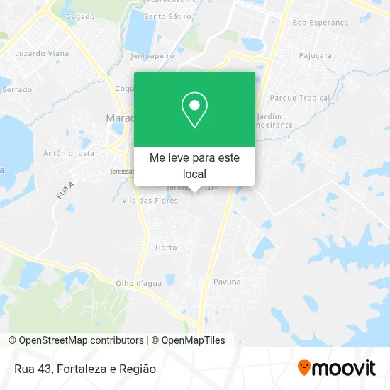 Rua 43 mapa