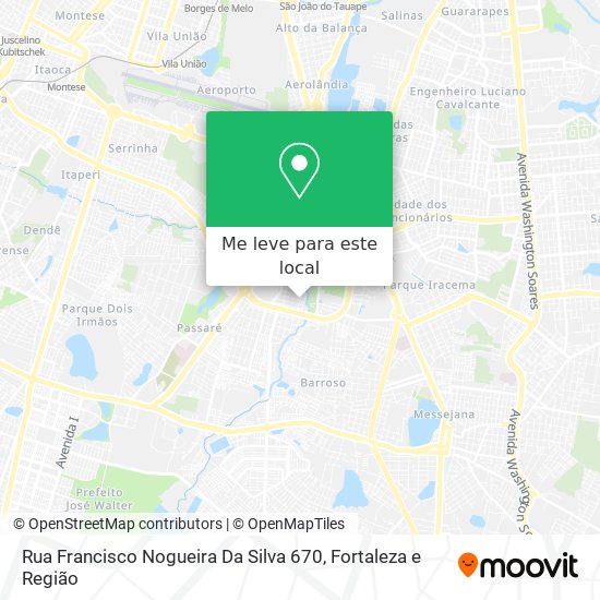 Rua Francisco Nogueira Da Silva 670 mapa