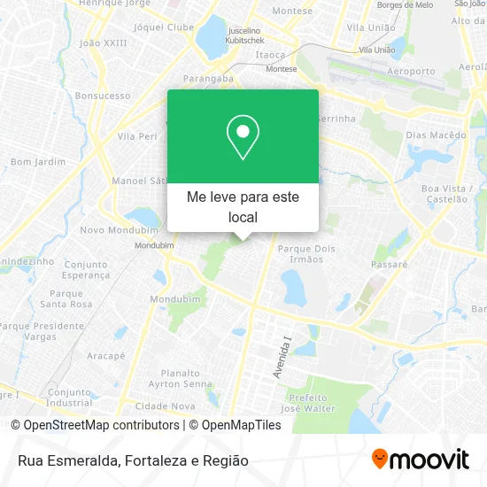 Rua Esmeralda mapa