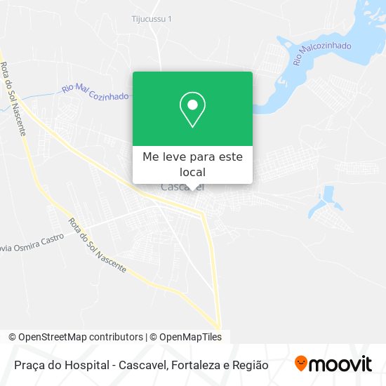 Praça do Hospital - Cascavel mapa