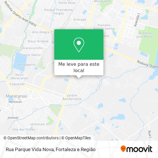 Rua Parque Vida Nova mapa