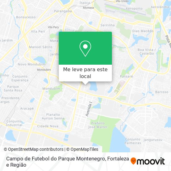 Campo de Futebol do Parque Montenegro mapa