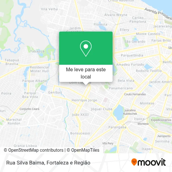 Rua Silva Baima mapa