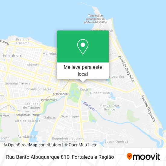 Rua Bento Albuquerque 810 mapa