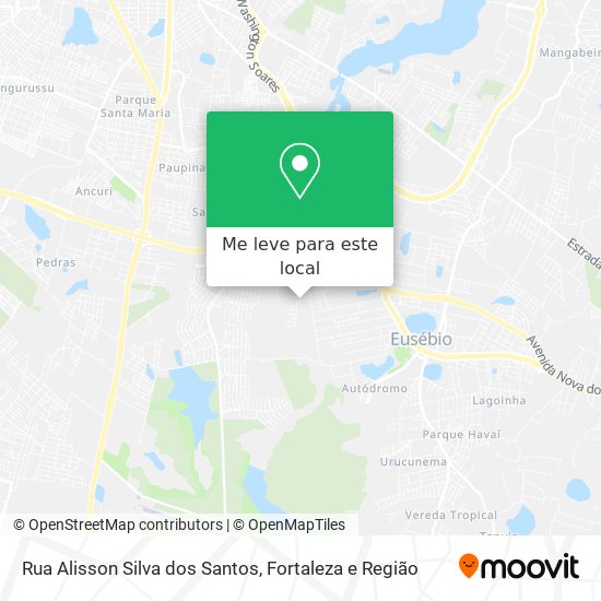 Rua Alisson Silva dos Santos mapa