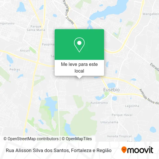 Rua Alisson Silva dos Santos mapa