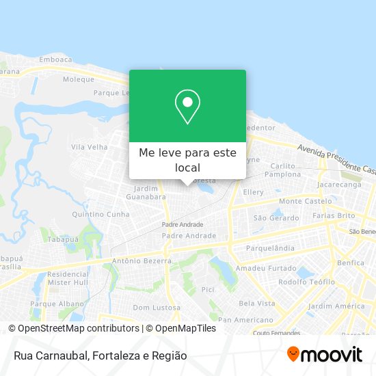 Rua Carnaubal mapa