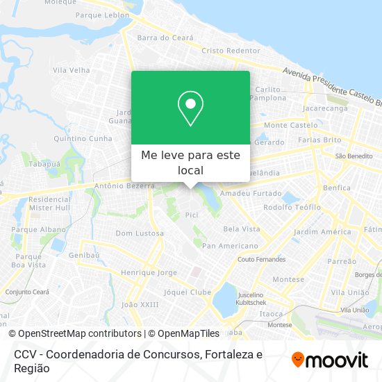 CCV - Coordenadoria de Concursos mapa