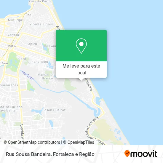 Rua Sousa Bandeira mapa