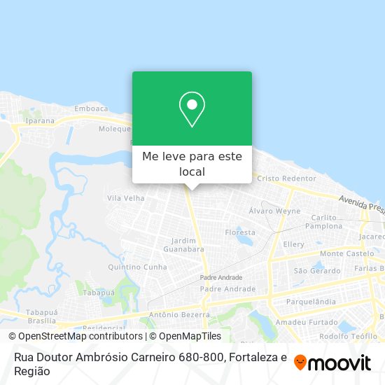 Rua Doutor Ambrósio Carneiro 680-800 mapa