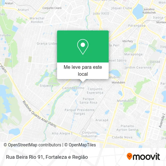 Rua Beira Rio 91 mapa