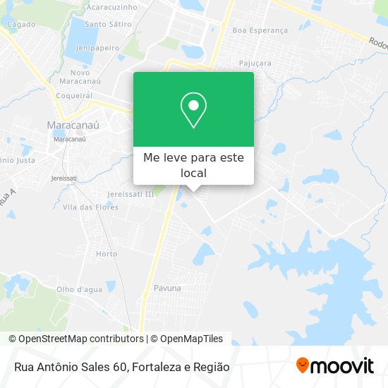 Rua Antônio Sales 60 mapa