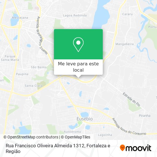Rua Francisco Oliveira Almeida 1312 mapa