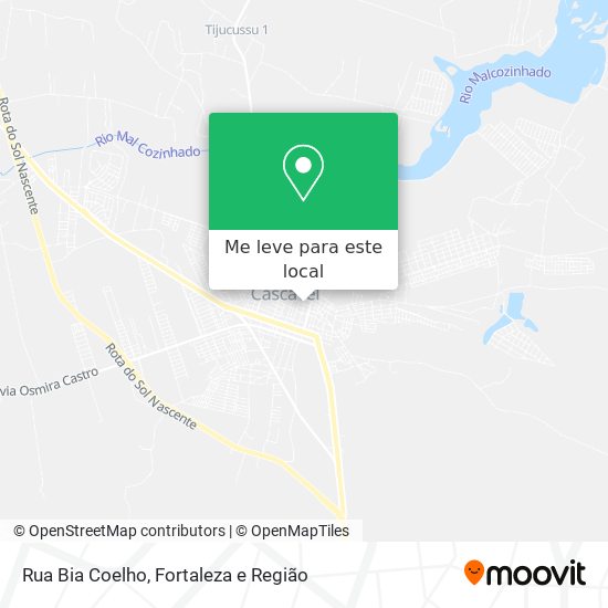 Rua Bia Coelho mapa