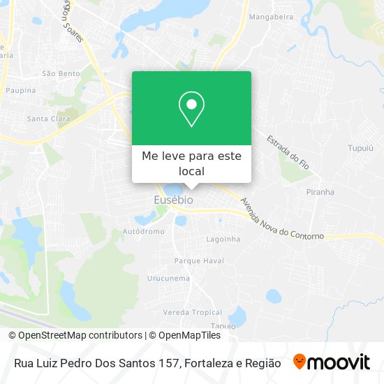 Rua Luiz Pedro Dos Santos 157 mapa