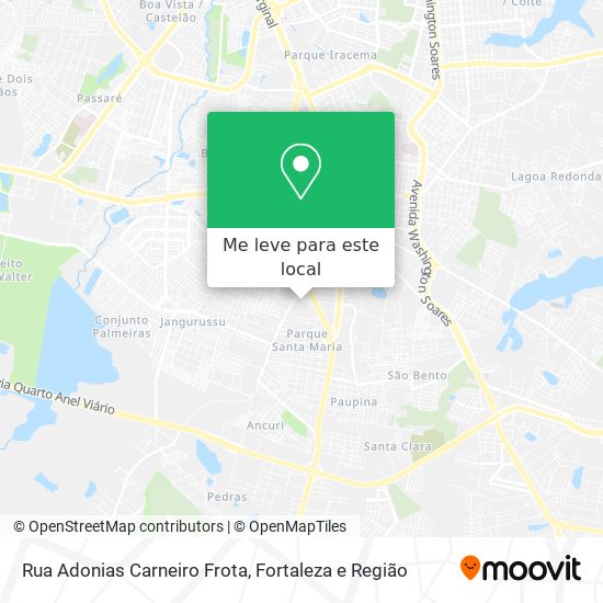 Rua Adonias Carneiro Frota mapa