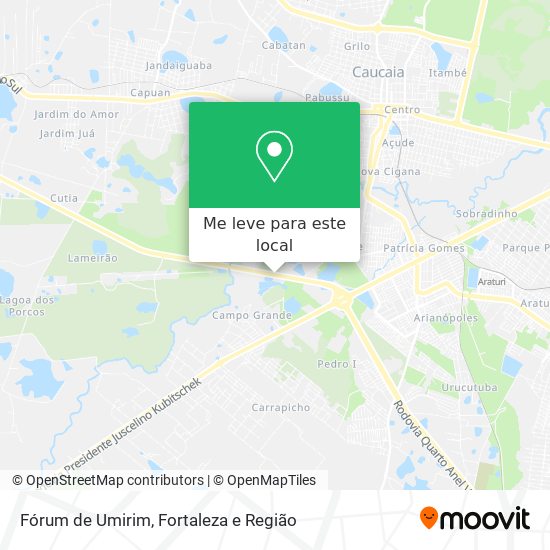 Fórum de Umirim mapa