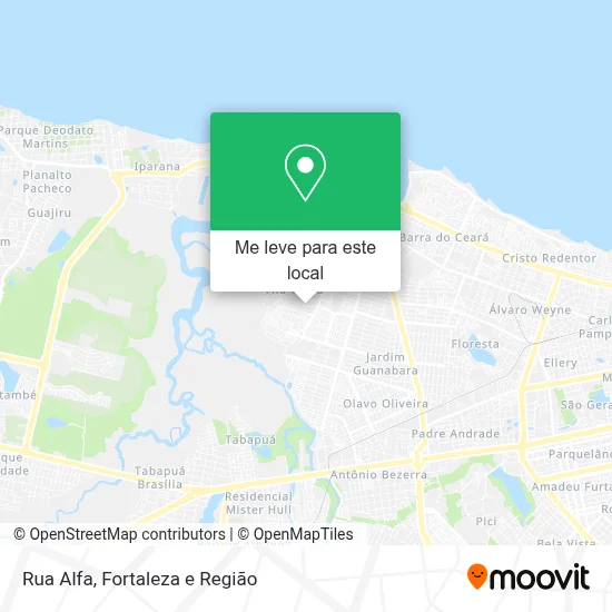 Rua Alfa mapa