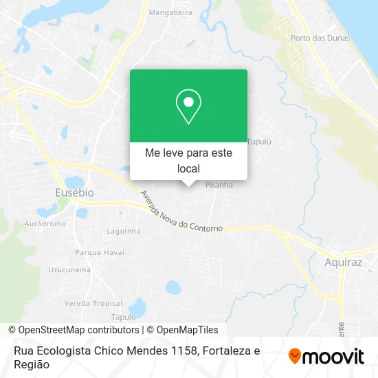 Rua Ecologista Chico Mendes 1158 mapa