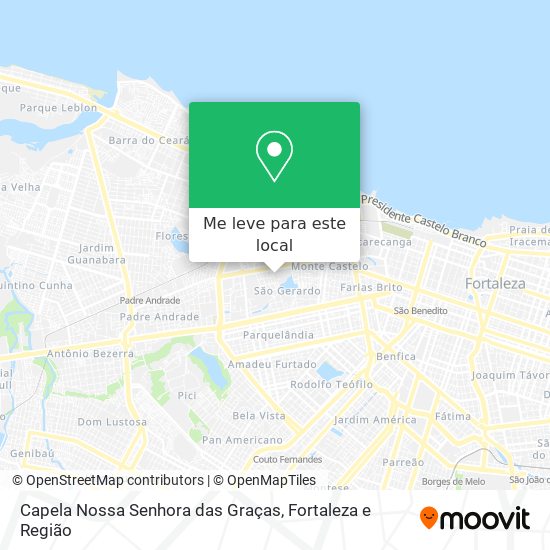 Capela Nossa Senhora das Graças mapa