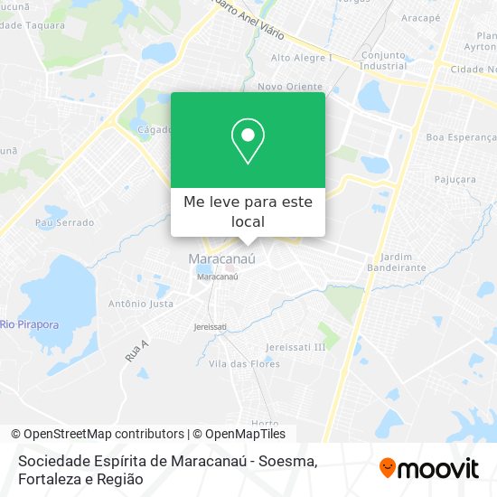 Sociedade Espírita de Maracanaú - Soesma mapa