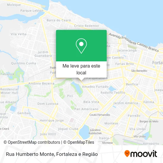 Rua Humberto Monte mapa