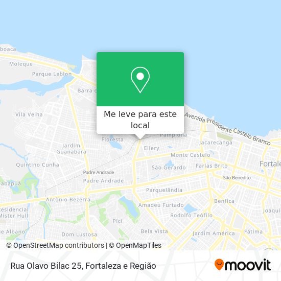 Rua Olavo Bilac 25 mapa