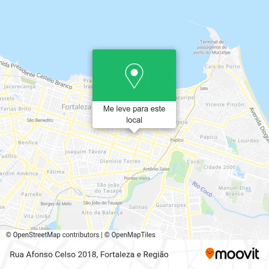 Rua Afonso Celso 2018 mapa