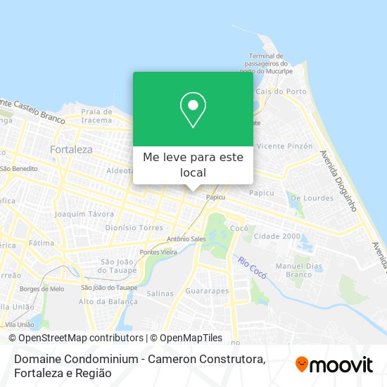 Domaine Condominium - Cameron Construtora mapa