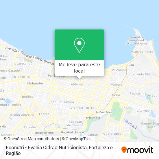 Econutri - Evania Cidrão Nutricionista mapa