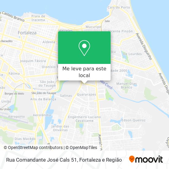 Rua Comandante José Cals 51 mapa