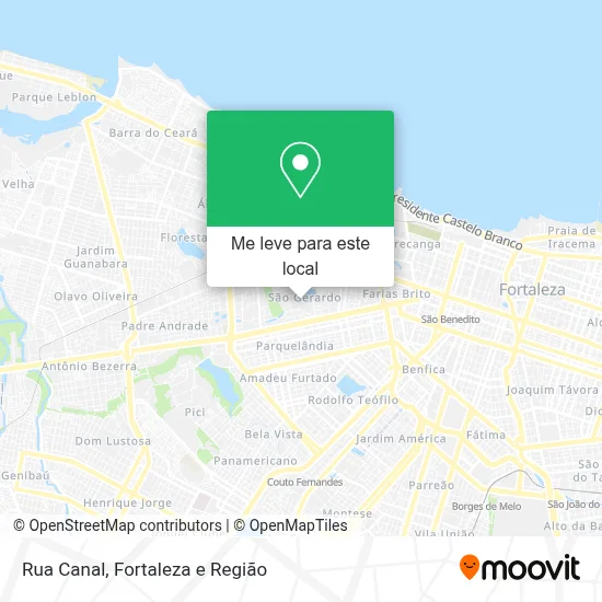 Rua Canal mapa