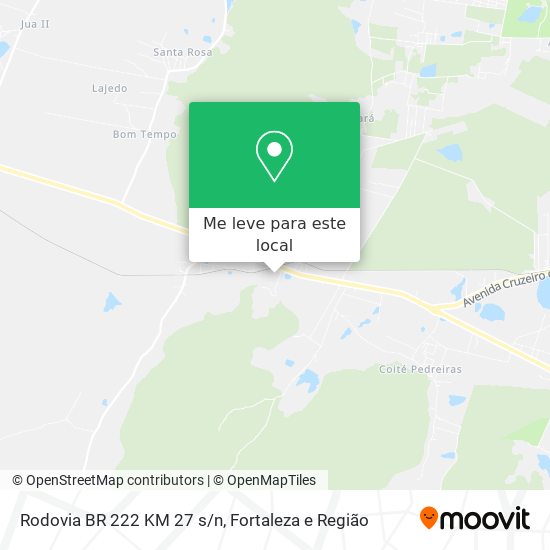 Rodovia BR 222 KM 27 s/n mapa