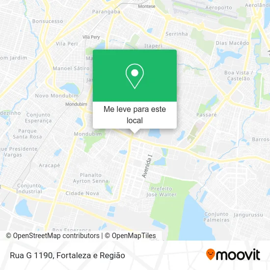 Rua G 1190 mapa