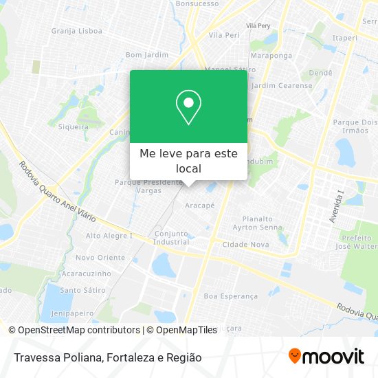 Travessa Poliana mapa
