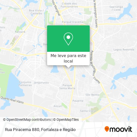 Rua Piracema 880 mapa