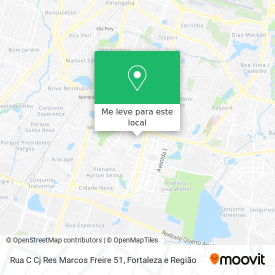Rua C Cj Res Marcos Freire 51 mapa