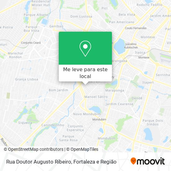 Rua Doutor Augusto Ribeiro mapa