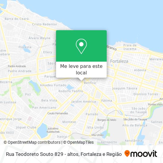 Rua Teodoreto Souto 829 - altos mapa