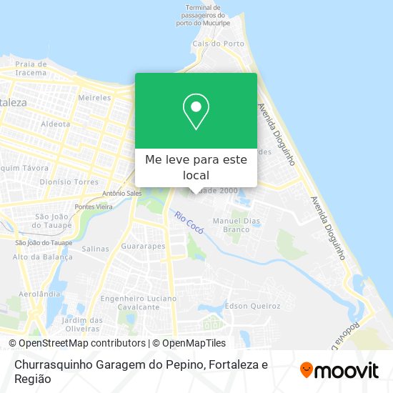Churrasquinho Garagem do Pepino mapa