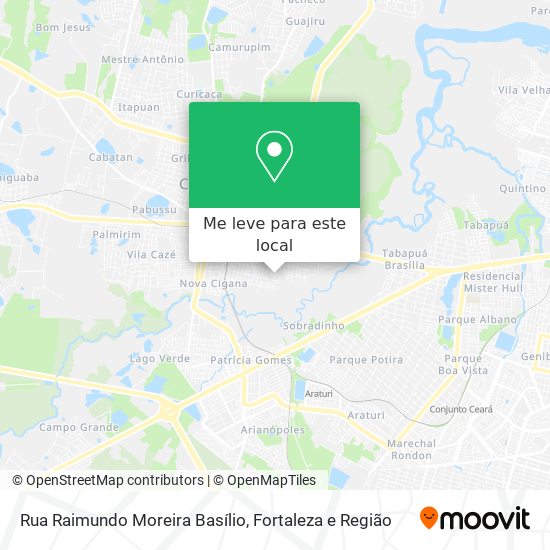 Rua Raimundo Moreira Basílio mapa