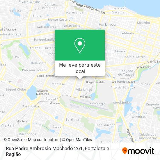 Rua Padre Ambrósio Machado 261 mapa