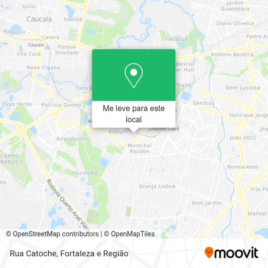 Rua Catoche mapa