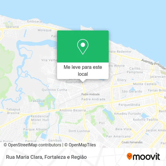 Rua Maria Clara mapa