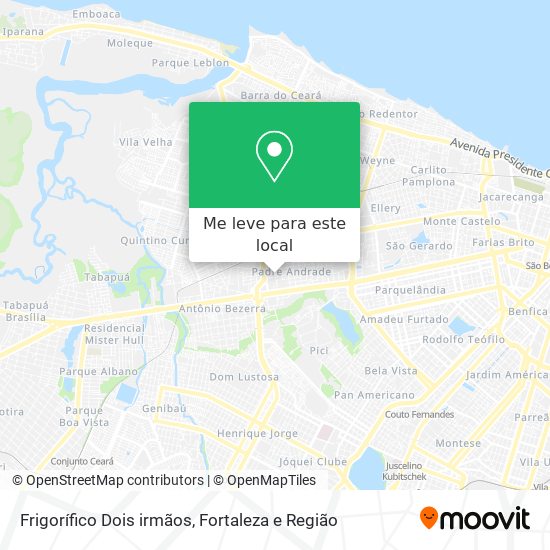 Frigorífico Dois irmãos mapa