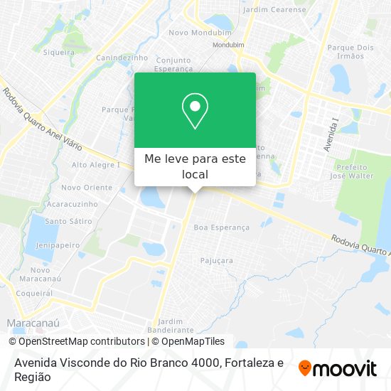 Avenida Visconde do Rio Branco 4000 mapa