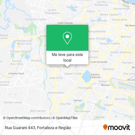 Rua Guarani 443 mapa