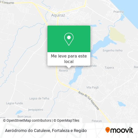 Aeródromo do Catuleve mapa