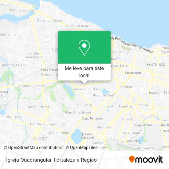 Igreja Quadrangular mapa